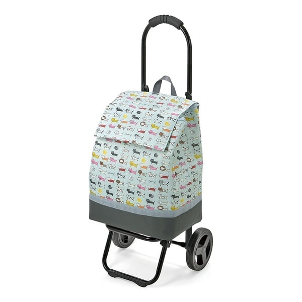 シャルミス ネコ柄ショッピングカート 2.5kg シャルミス CHARMISS ウノフク カラー:スカイブルー