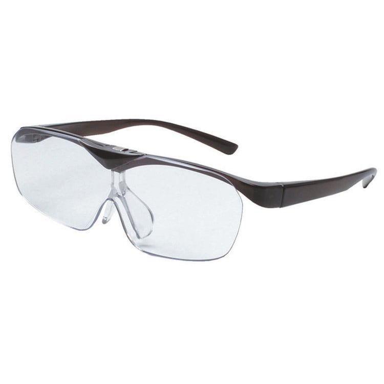 メガネ型拡大鏡 SMART EYE ハネアゲルーペ 1個 エニックス タイプ:ダークグレー