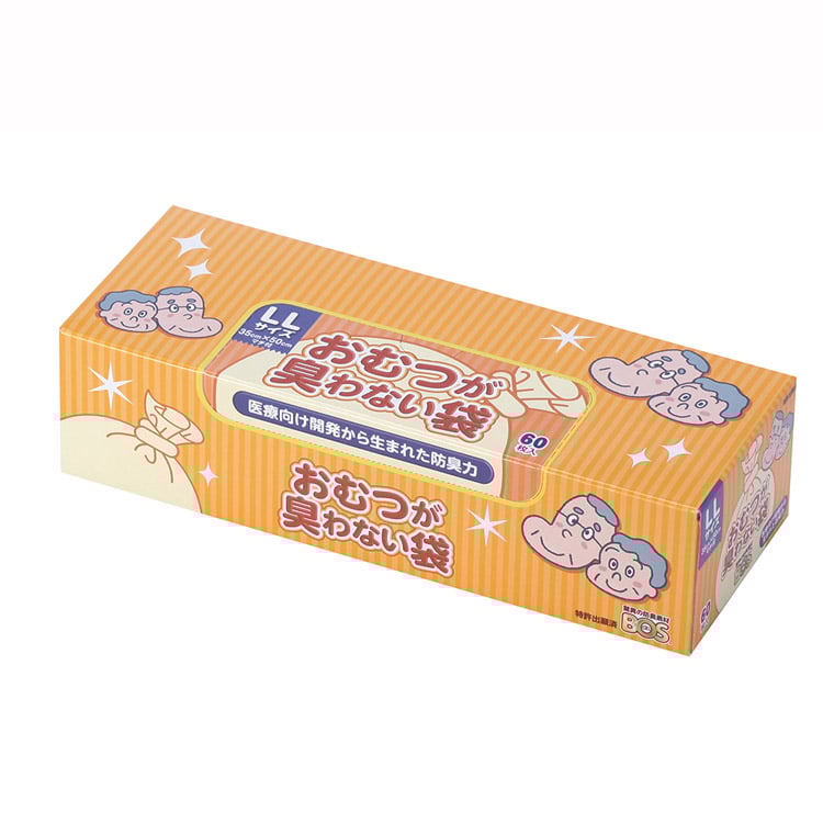 おむつが臭わない袋 サイズ:LLサイズ60枚入