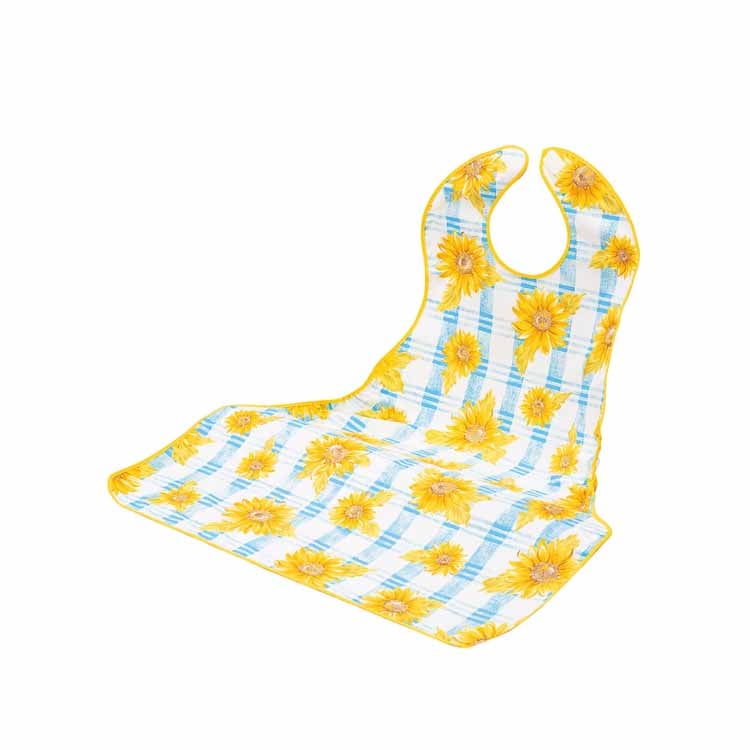 ハピナース テーブルからすべらない食事エプロン 1枚 ハピナース ピジョンタヒラ タイプ:ひまわり
