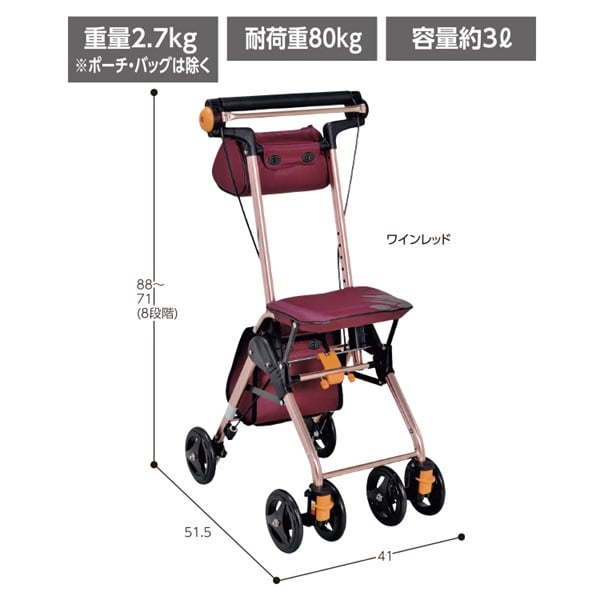 ナノン DX テイコブ TacaoF 幸和製作所 カラー:ワインレッド