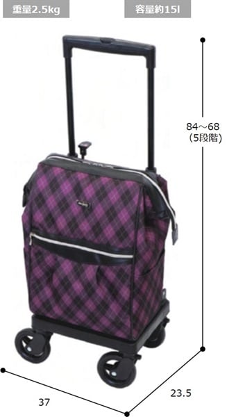 ショッピングカート メロディ スムーズグランデ 1台 島製作所 カラー:アーガイル