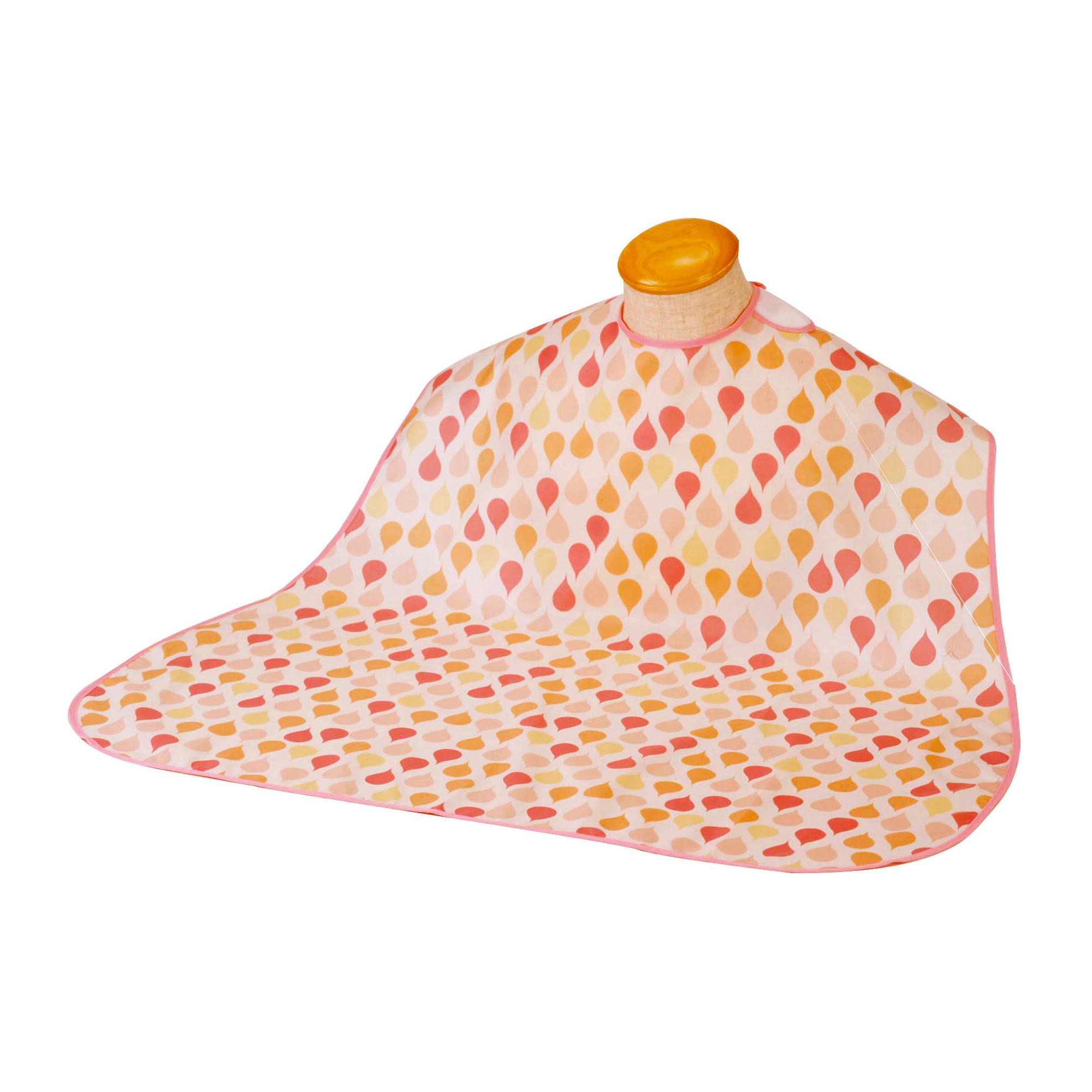 ソフラピレン エプロン しずく 1枚 竹虎 カラー:オレンジ