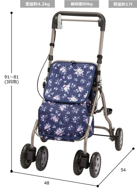 ウェルキャリー マキテック カラー:紺花柄