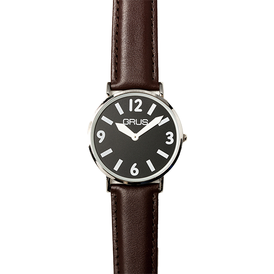 ロービジョンウォッチ メンズ 黒文字盤白数字 GRS006-03