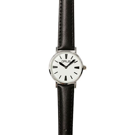 ロービジョンウォッチ レディース 白文字盤黒バー　GRS007-04