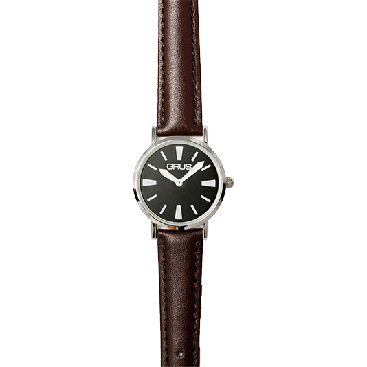 ロービジョンウォッチ レディース 黒文字盤白バー　GRS007-06