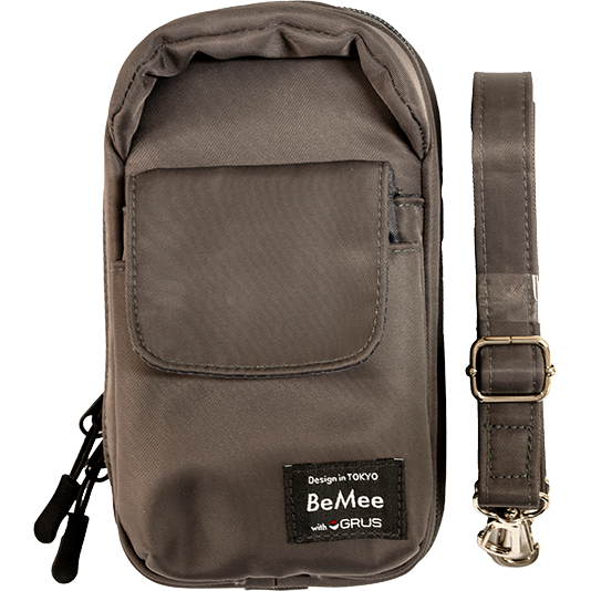 歩行支援アプリ対応スマートフォンポーチ BMWG001-グレー