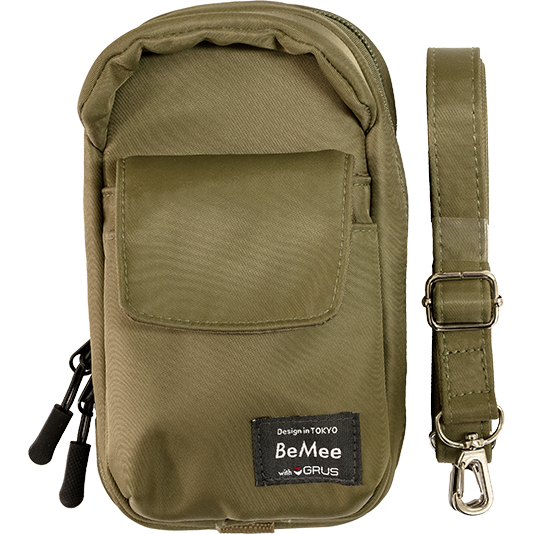 歩行支援アプリ対応スマートフォンポーチ BMWG001-オリーブ