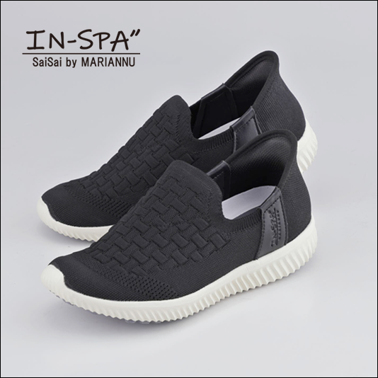 IN-SPA"（インスパ）ストレッチニットWG70 ブラック