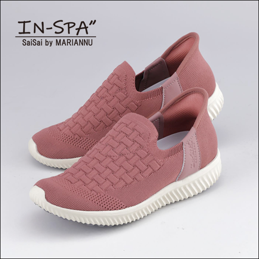 IN-SPA"（インスパ）ストレッチニットWG70 ローズ