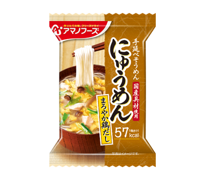 アマノフーズ　にゅうめん　まろやか鶏だし ４袋入