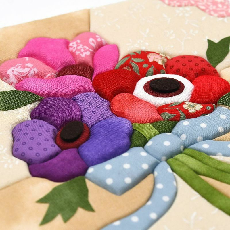 【クラフトキット】きめこみ誕生花・アネモネ（４月）