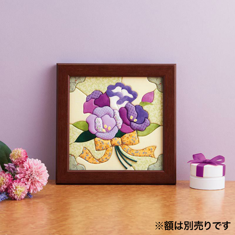 【クラフトキット】きめこみ誕生花・トルコキキョウ（７月）