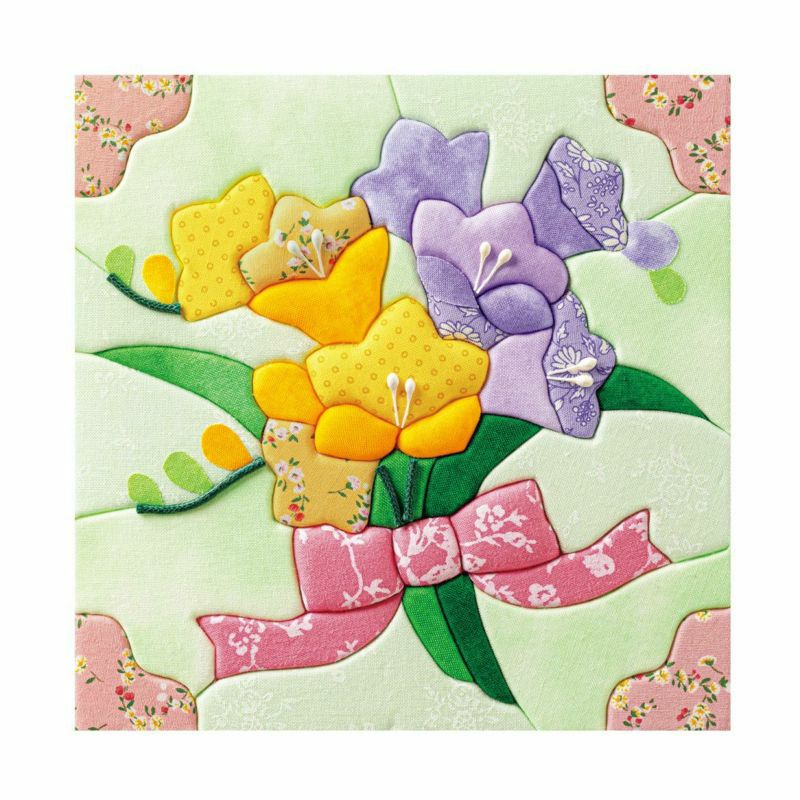 【クラフトキット】きめこみ誕生花・フリージア（２月）