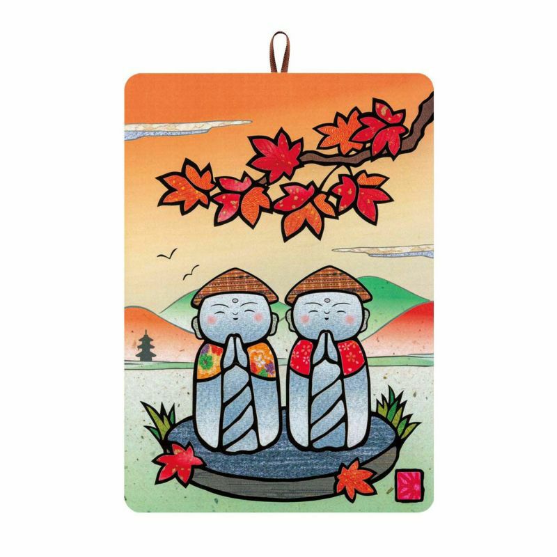 【クラフトキット】季節のシールはり絵・お地蔵さん（１１月）