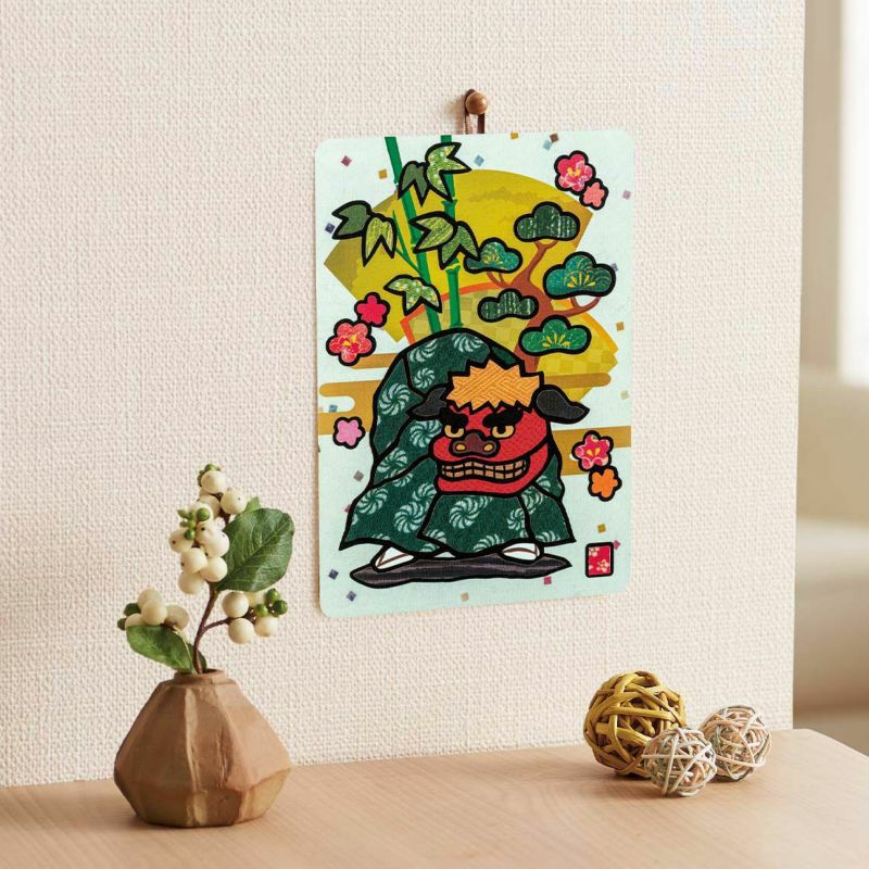 【クラフトキット】季節のシールはり絵・新春獅子舞（１月）