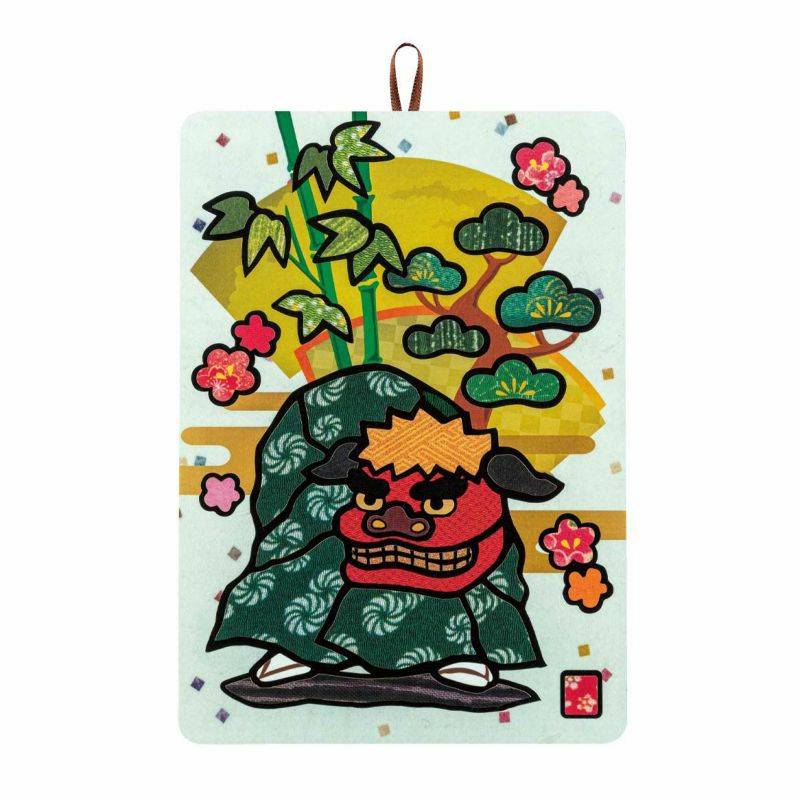 【クラフトキット】季節のシールはり絵・新春獅子舞（１月）