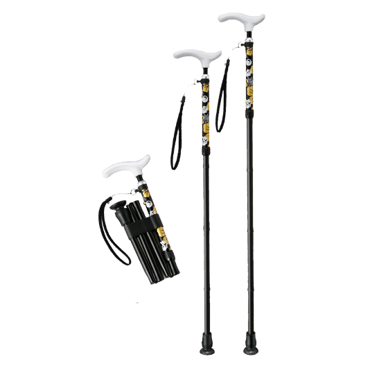 抗ウィルスステッキ折り畳み式ST-560015（ブラック）