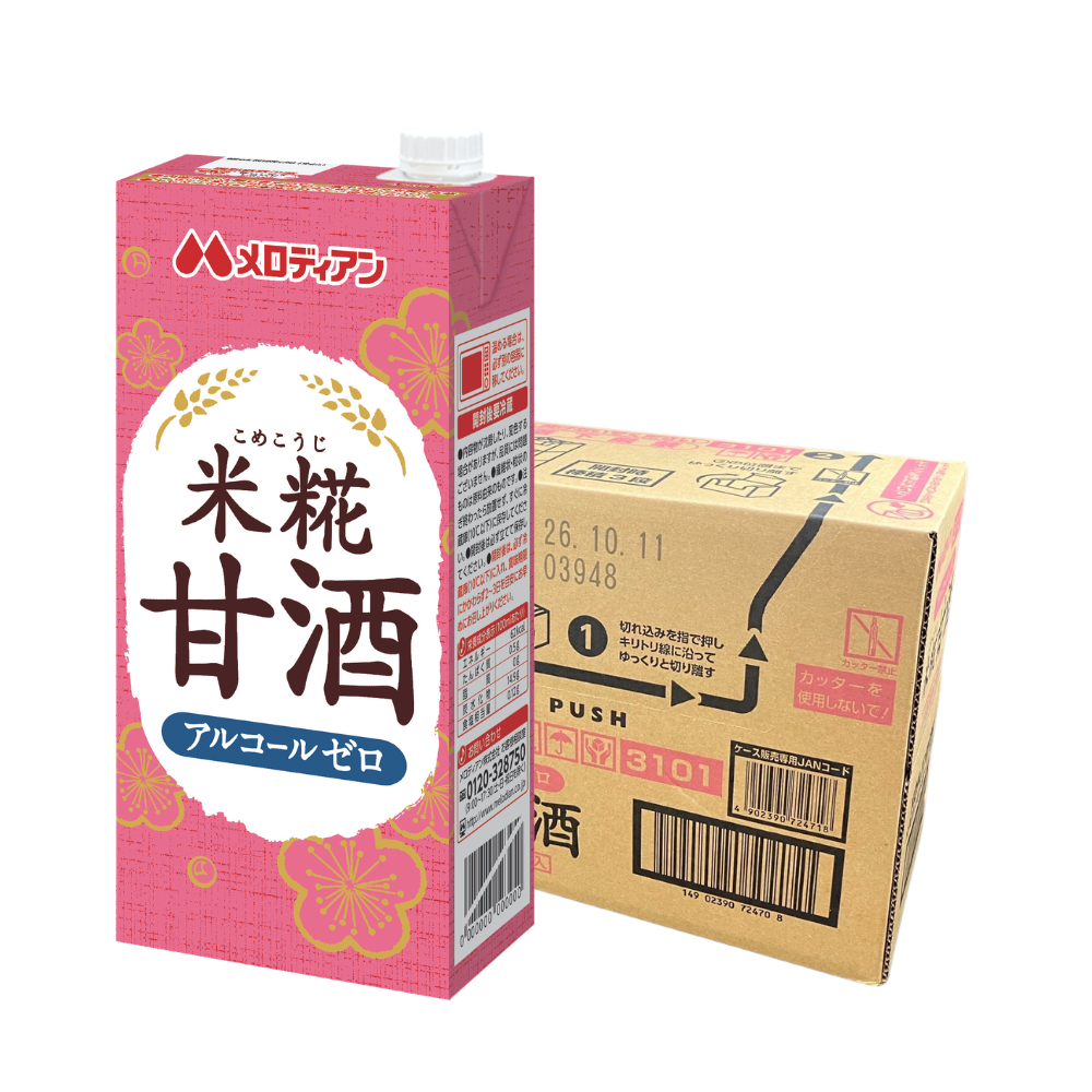 メロディアン 米糀甘酒1000ml×6本