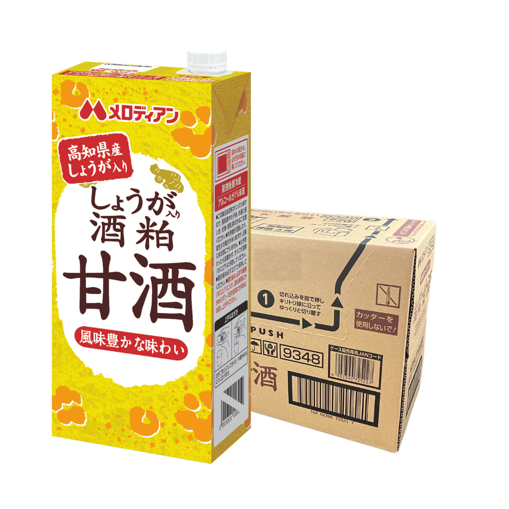 メロディアン しょうが入り酒粕甘酒1000ml×6本
