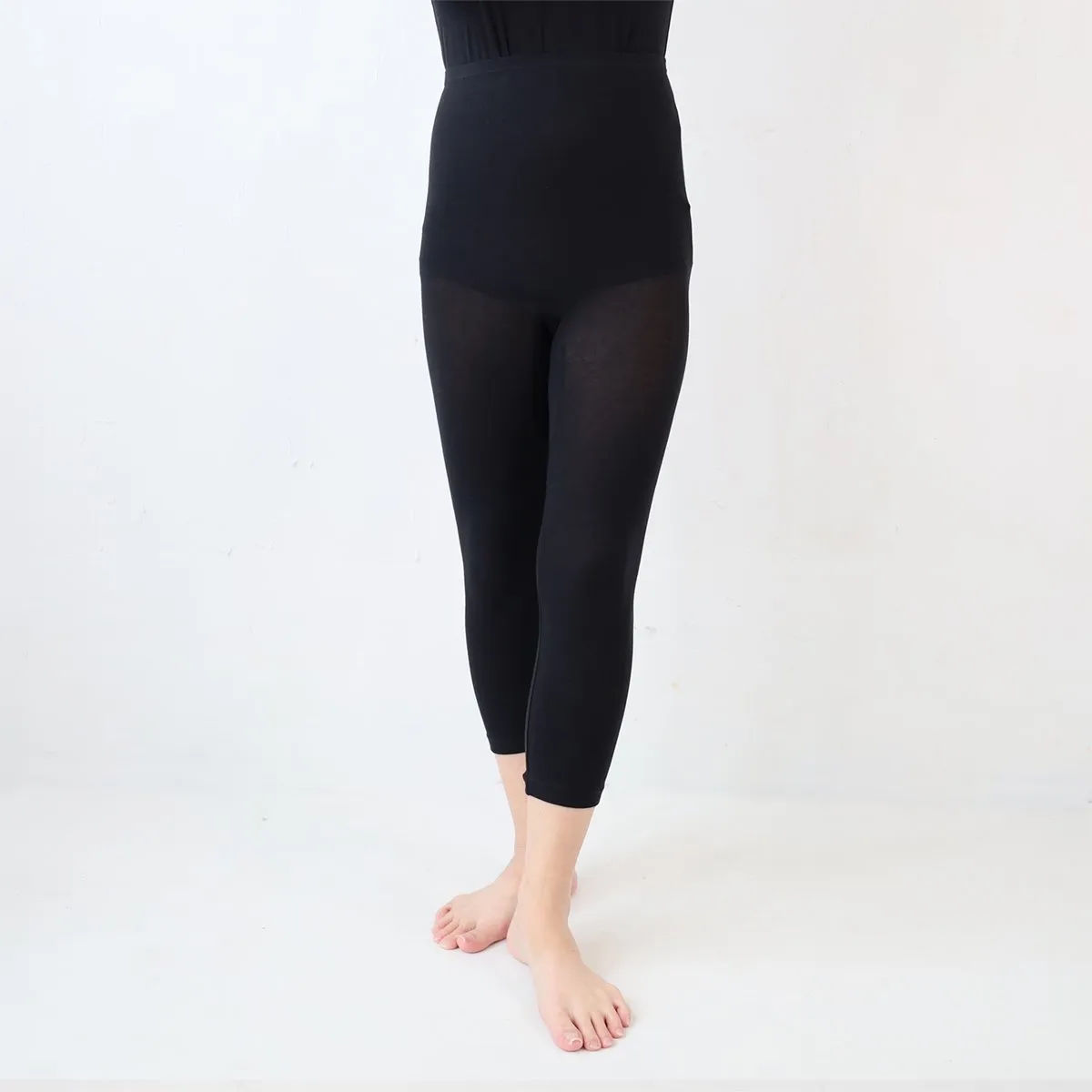 前後なし綿天竺ボトムス（８分丈）