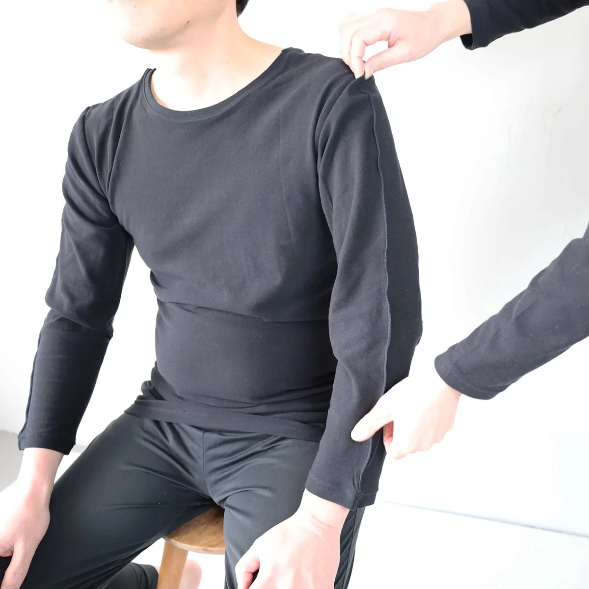 前後なしガイドライン付きインクルーシブインナー（長袖）