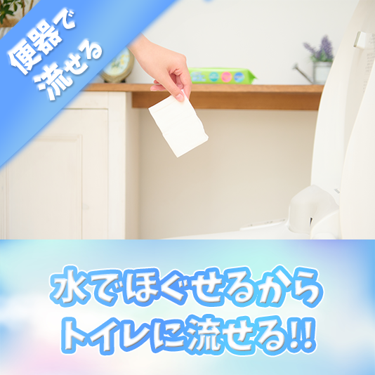 大人用『 JOYU トイレに流せるおしりふき』3個セット