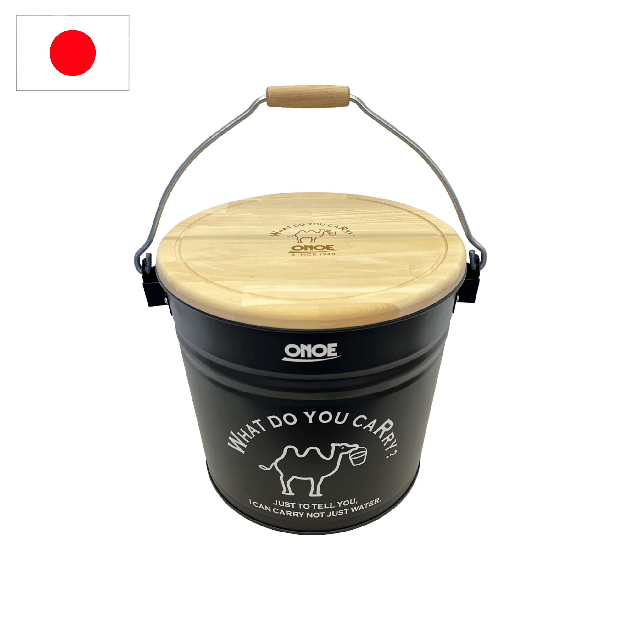 蓋付きバケツ ブラック11L