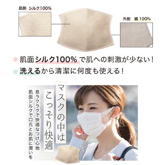 潤いシルクのインナーマスク