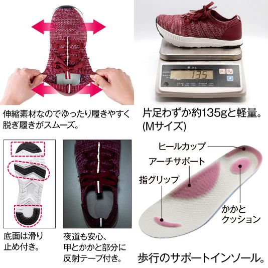 日常をトレーニングに。普段のスニーカーを体幹トレーニングスニーカーに変えて時間の節約を。お医者さんのウォーキングスニーカー