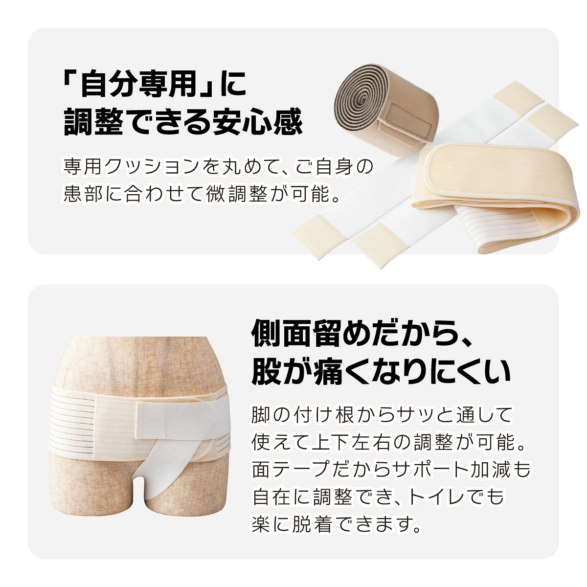 医療機器 脱腸ヘルニアバンド 脱腸サポーター 腸あんしん