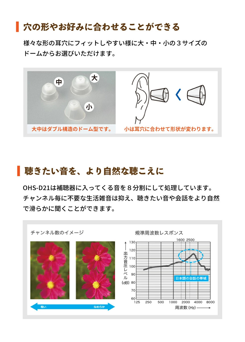 【左右セット】 オンキヨー ONKYO 耳あな型補聴器 OHS-D21