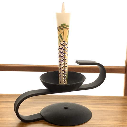 絵ろうそく3号2本入り藤手描き