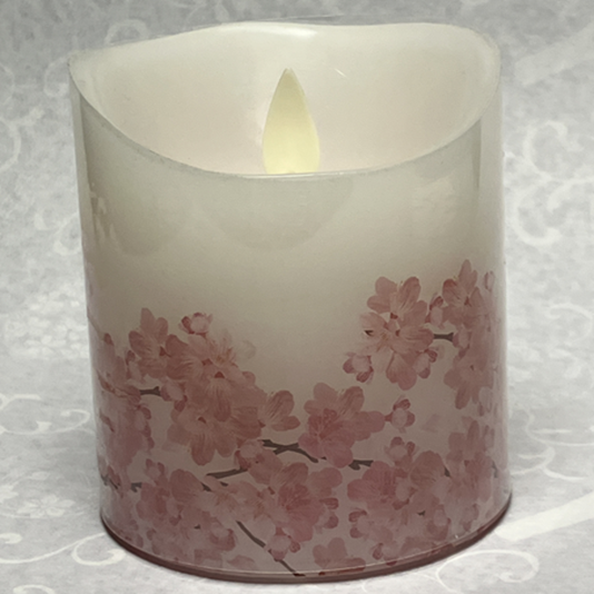 灯ととなり転写　桜　LEDろうそく