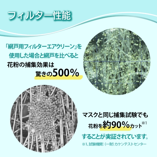 マスクメーカーが作った網戸フィルターエアクリーン