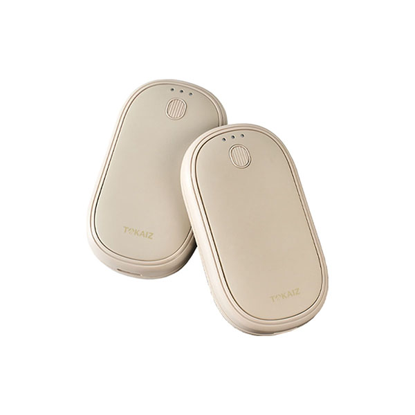 TOKAIZ 充電式カイロ 2個セット 両手で使える マグネット式 3段階温度調節 4000mAh 薄型 軽量 急速発熱 繰り返し使える