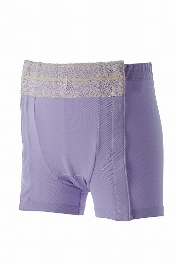 パッド対応左右開閉式ホルダーパンツ「LaSiQu」女性用（SS～LL/パープル）