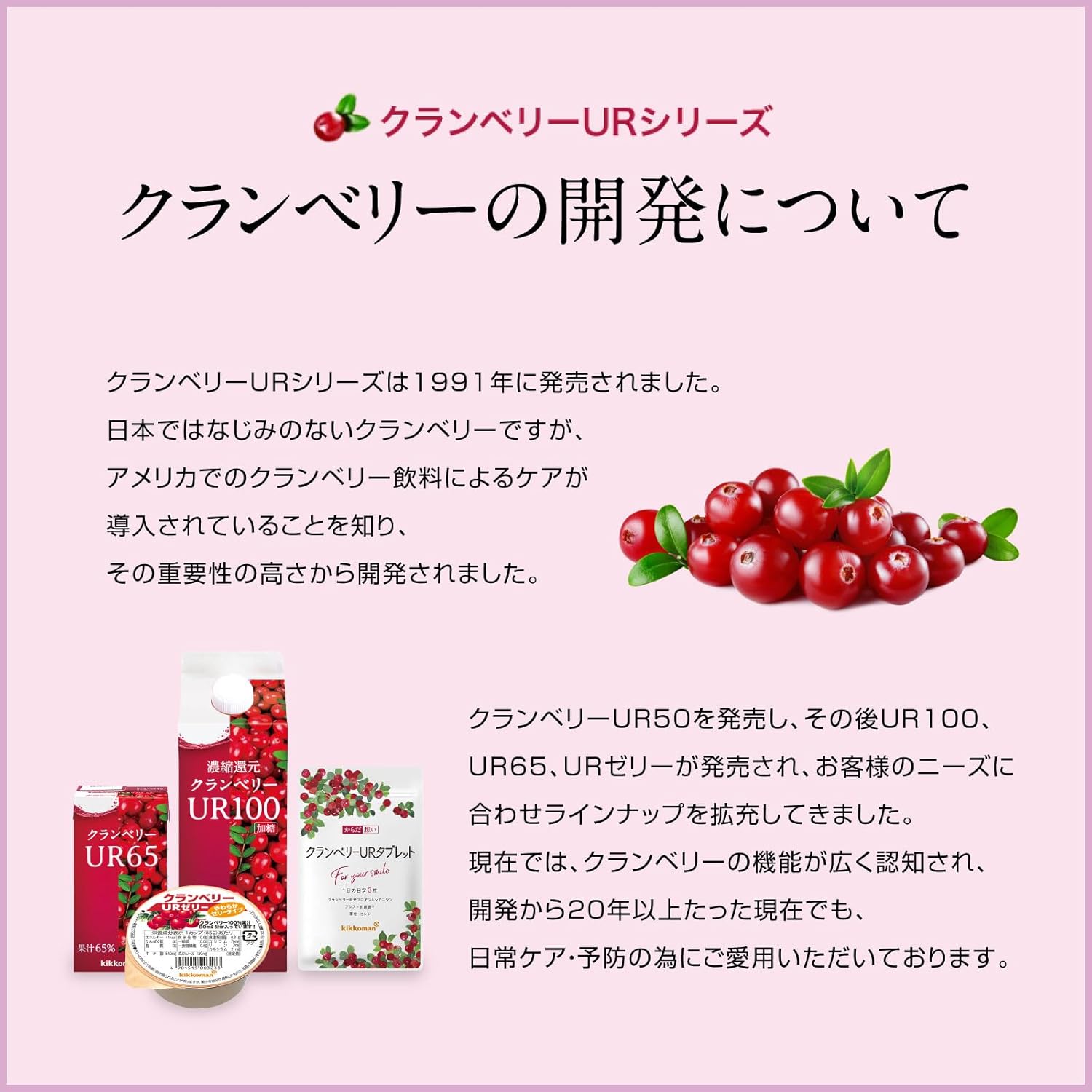 キッコーマン 栄養機能食品 からだ想い クランベリーURタブレット クランベリー由来プロアントシアニジン 90粒 2袋