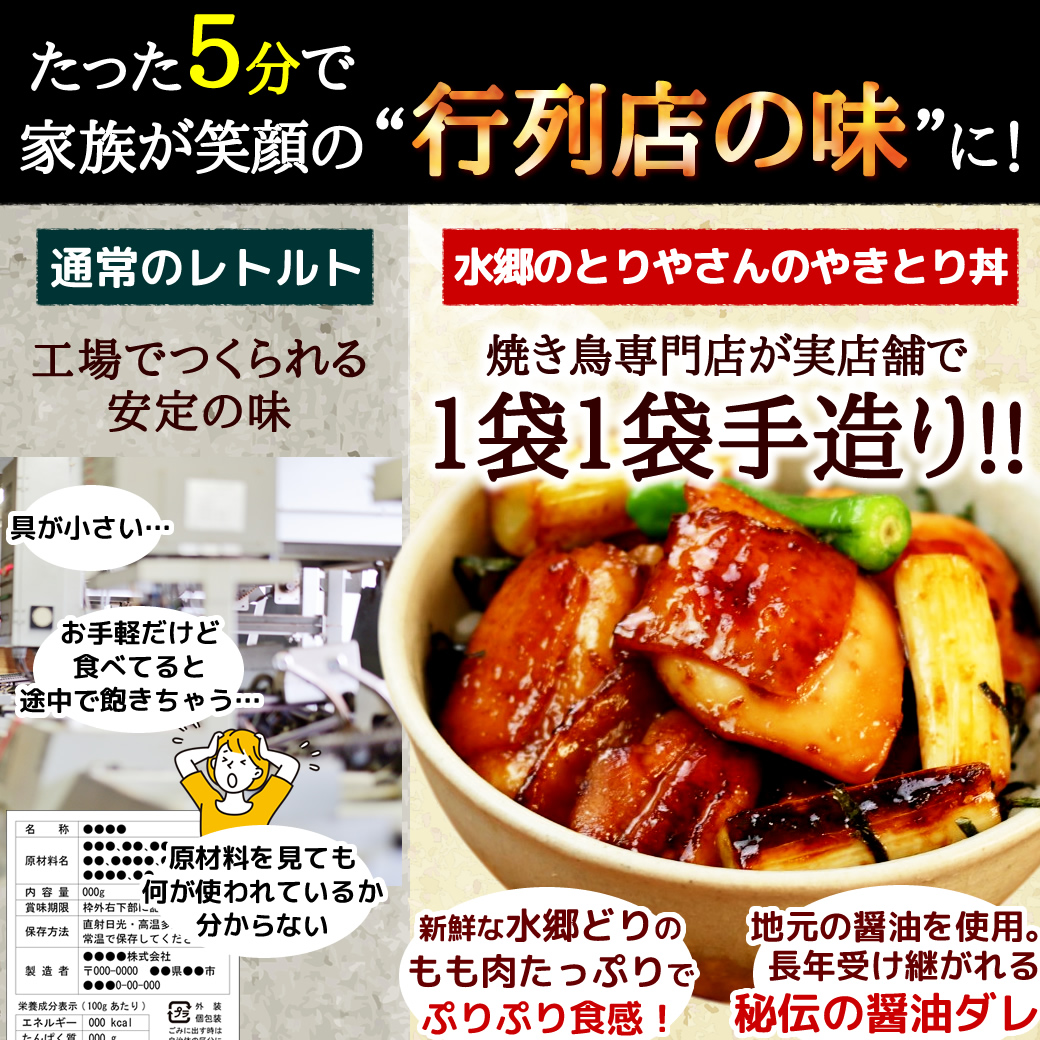 本格派やきとり丼5袋セット