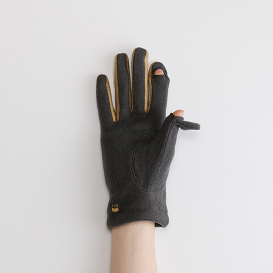 【WOMEN】チューリップ刺繍ジャージグローブ  / タッチパネル対応