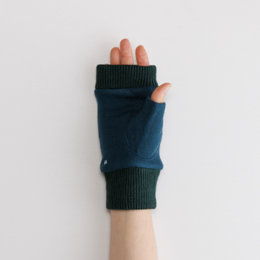 【WOMEN】ひつじ刺繍フィンガーレスジャージグローブ