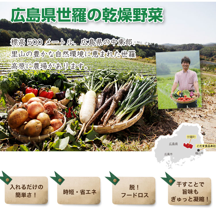 広島県世羅町産　乾燥キャベツ　5袋セット