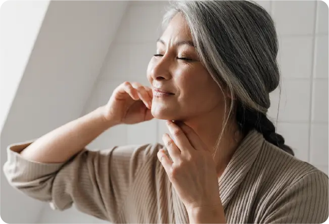 肌の不快感を軽減する