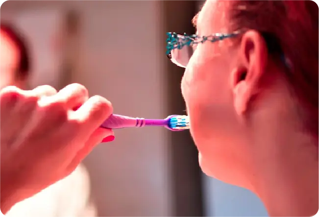 むせを防ぐ配慮をする